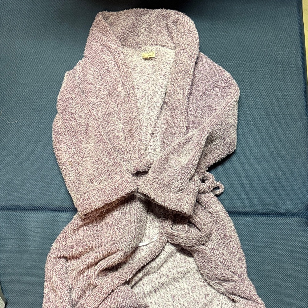Cozy Purple Fuzzy Robe